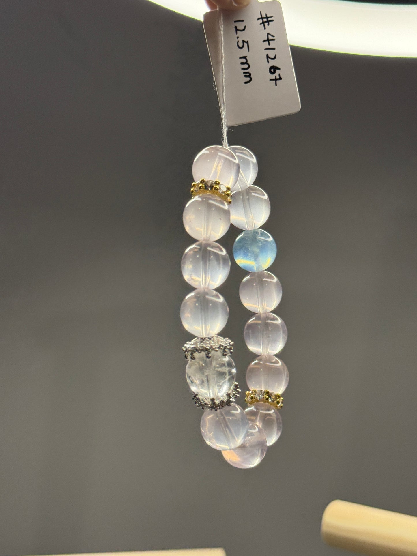 Clear Quartz,Aquamarine 12mm