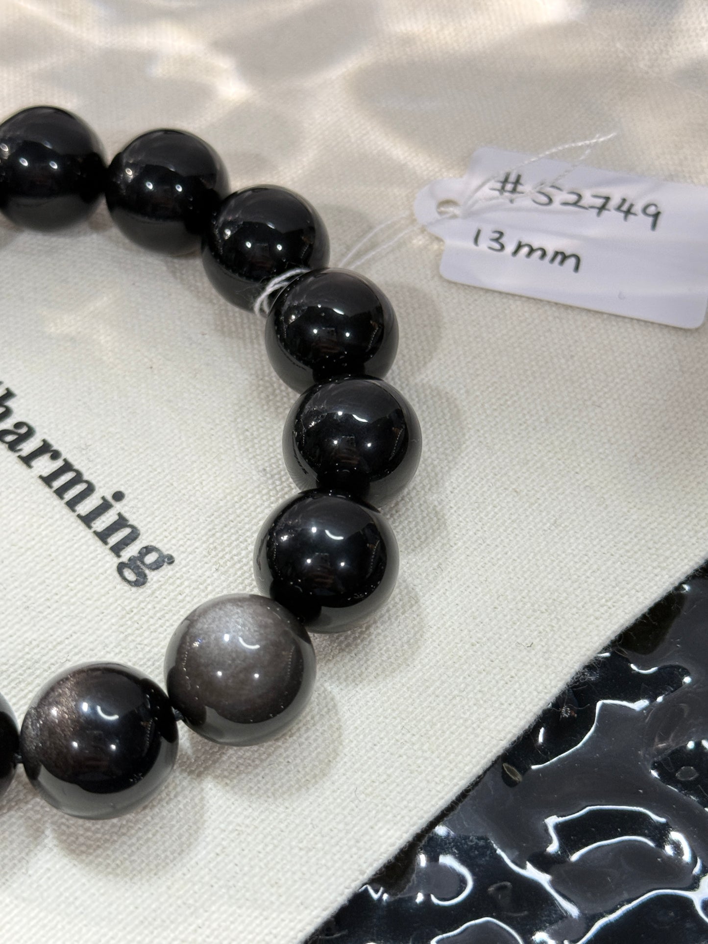 Silver Obsidian 13mm