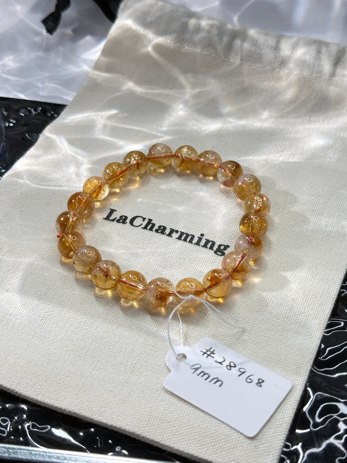 Yellow Pagoda Crystal 9mm