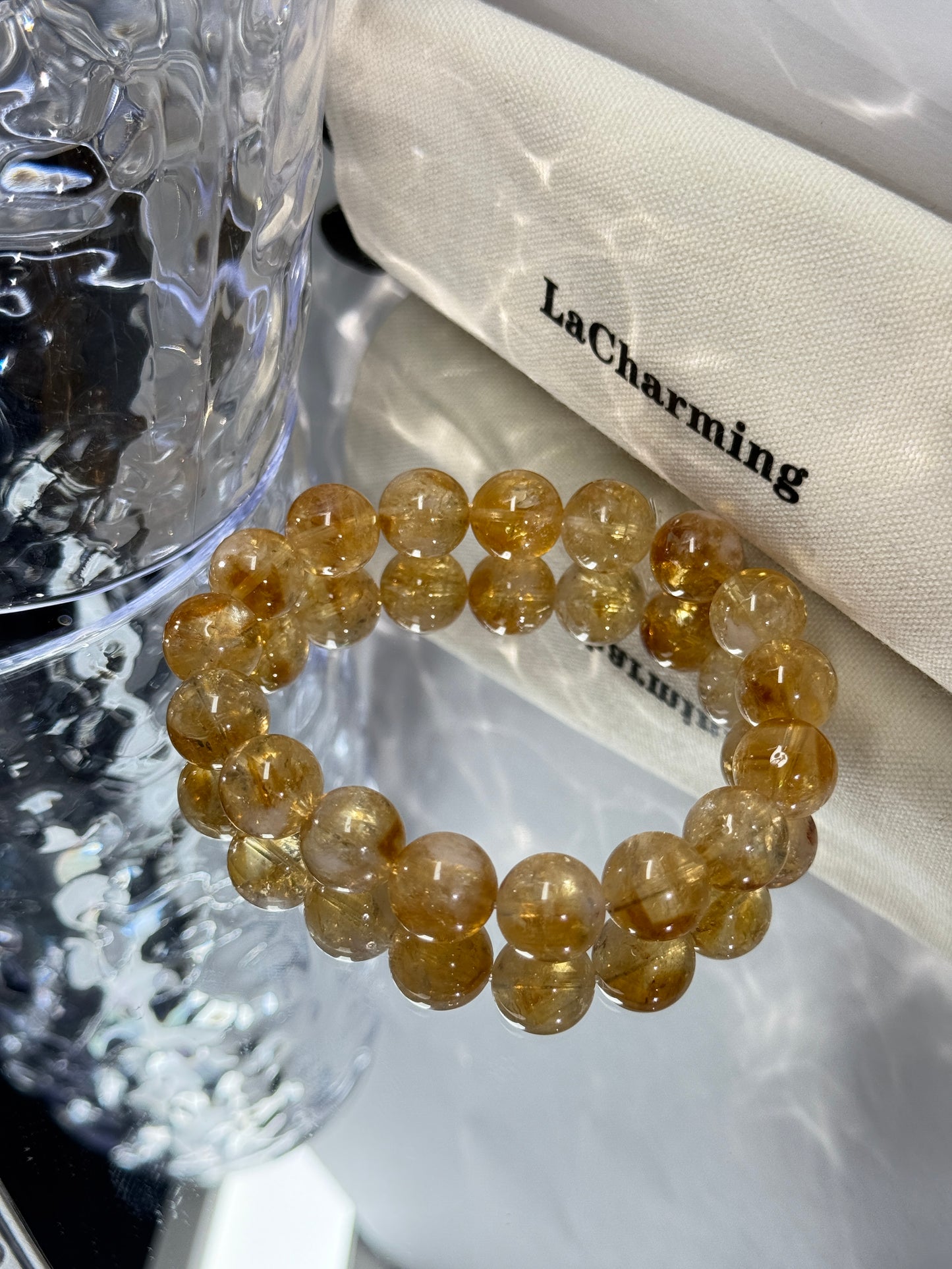 Yellow Pagoda Crystal 9mm